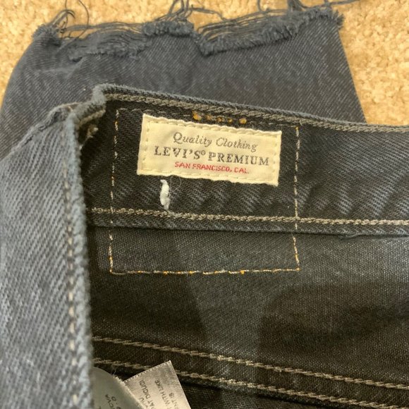LEVI’S 501 XX Jeans Sz 27x28 Big E Black Distressed Skinny Red Tab 27 X 28 Mens - Picture 5 of 9